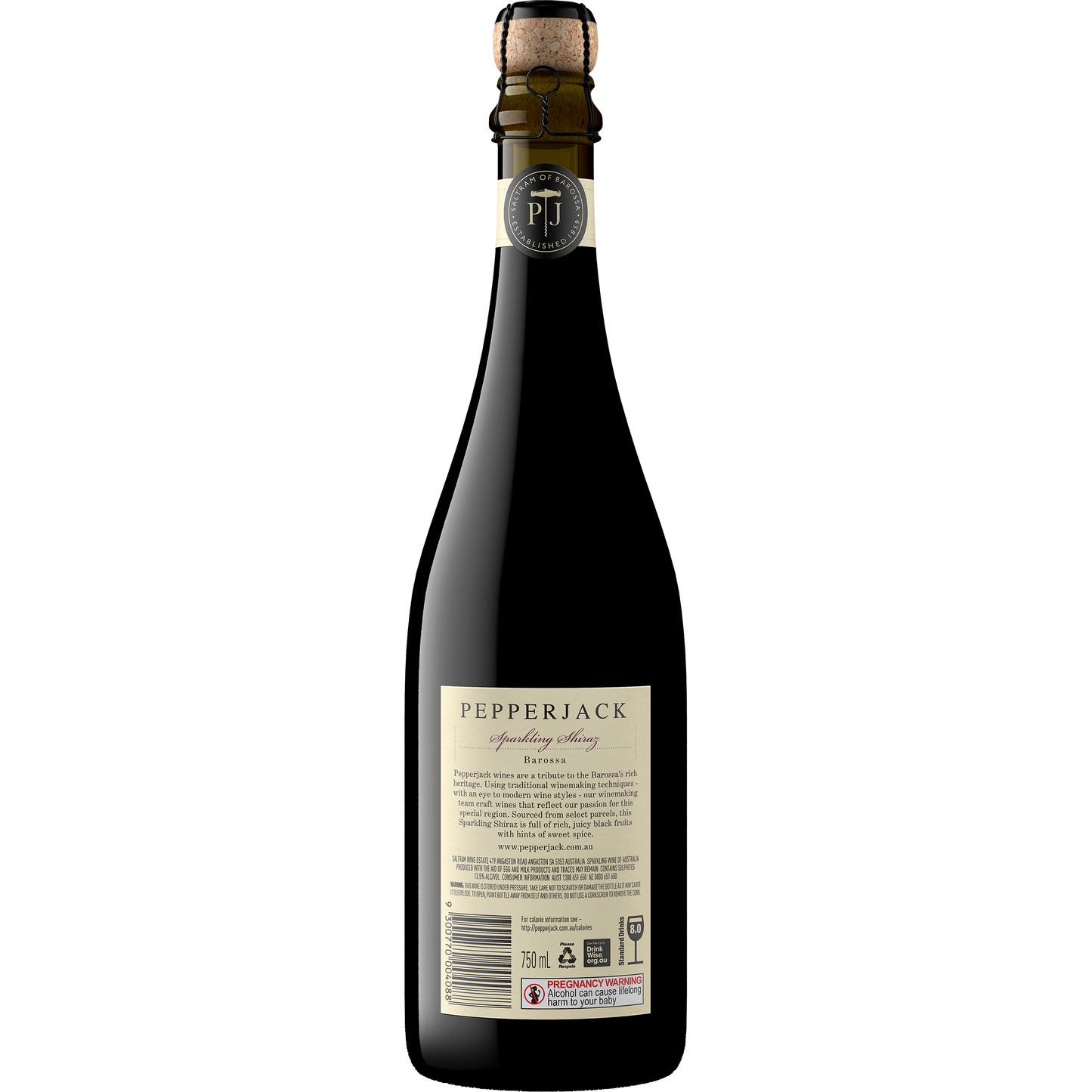 Pepperjack Barossa Sparkling Shiraz NV