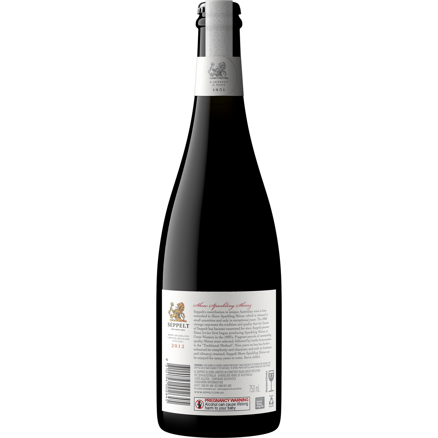 2012 Seppelt Show Sparkling Shiraz